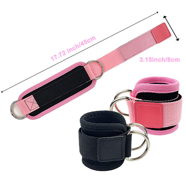 2 pcs (black) adjustable gym ankle support, ankle support strap weight