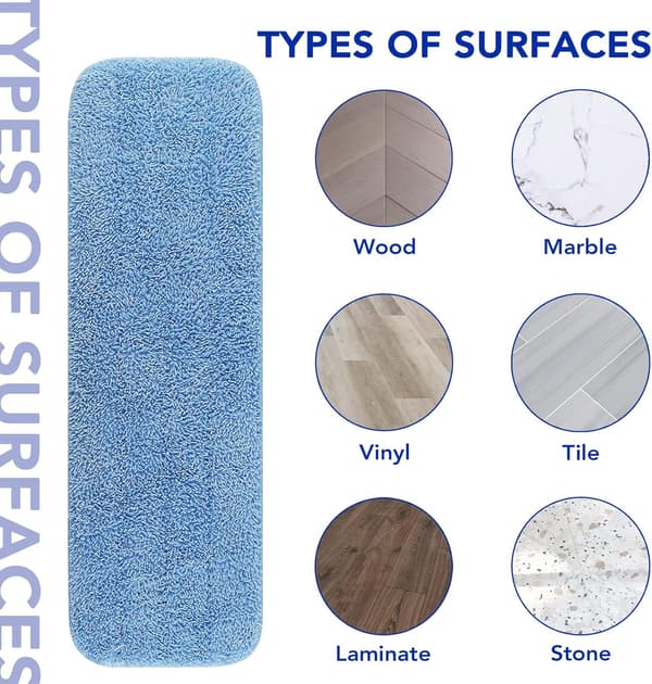 Replacement Mop Pads Fit for Commercial 18\"