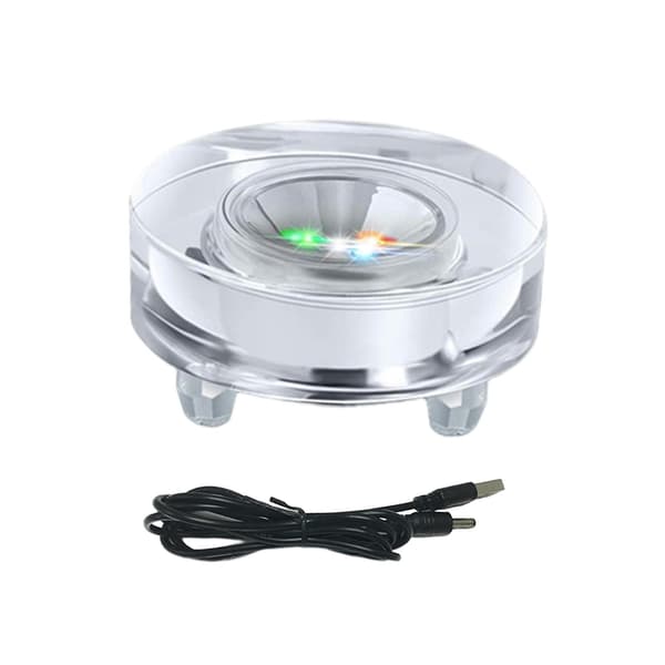 LED-lysbase Multifunksjonell USB-stativ for akrylstatuer Koppvasestativ Stil E