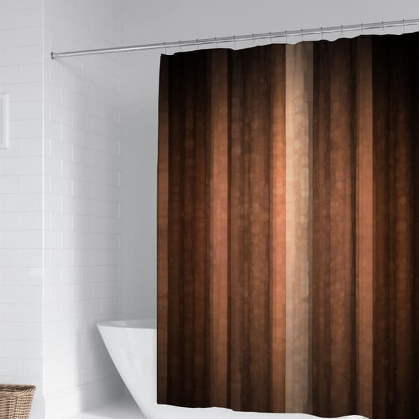 Brunstribet bruseforhæng, 100cm*180cm