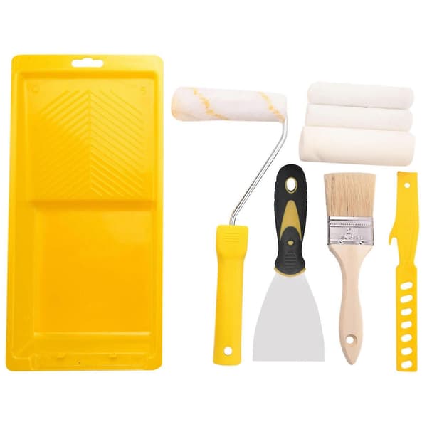 9 Pcs Foam 4-inch Mini Roller Covers Refills For Wall Bathtub Paint Renovation Sponge Roller Kit