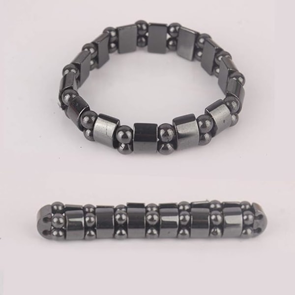 2 STK. Hæmatit Magnetisk Armbånd Mænd/Kvinder Hæmatit Metal Magnetiske Armbånd