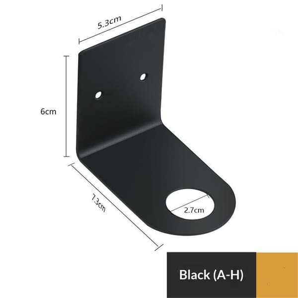Soap Bottle Holder Wall Mounted (Black 4-pack)