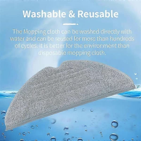 Erstatningsputer kompatible med H2O X5 dampmopp damprenser moppduk mopptrekk 10-pakning DS