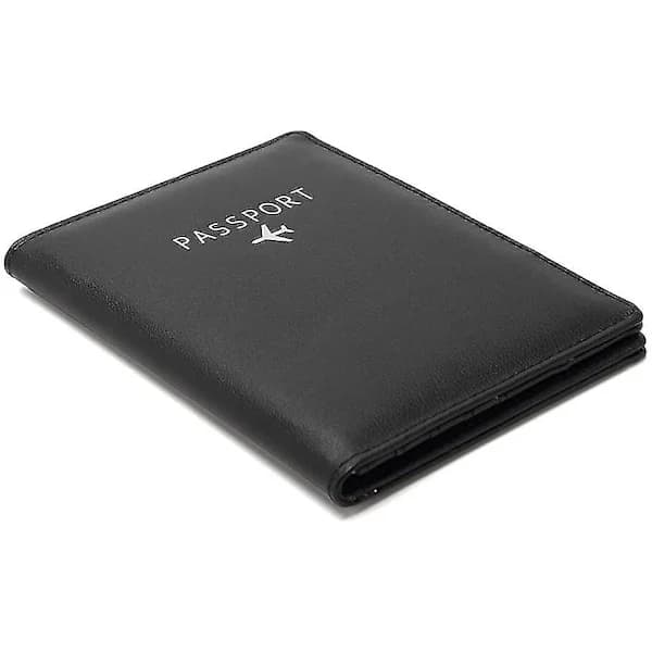 Læderpasfodral med RFID-beskyttelse, rejsepung, pasholder, pasfodral