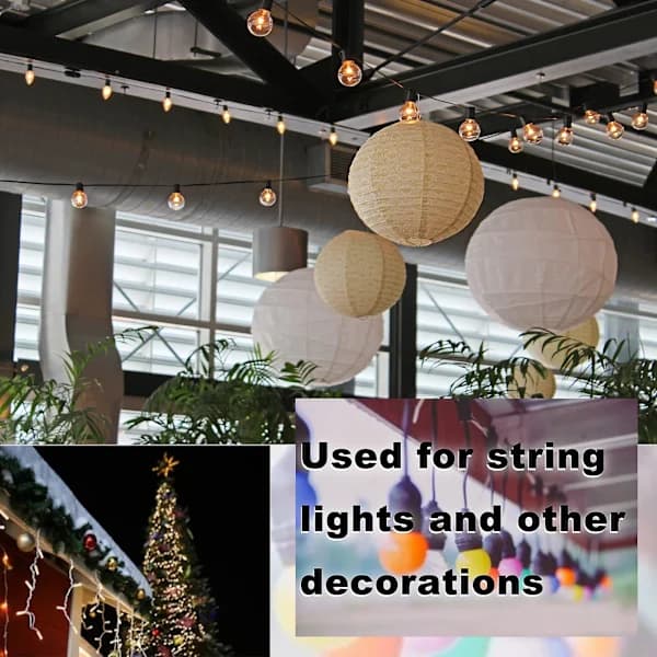 20-pack Q-Hanger String Light Hooks, Screw-in Hooks for Hanging Outdoor String Lights, Heavy Duty 2.2 Inch Black Loop Hooks