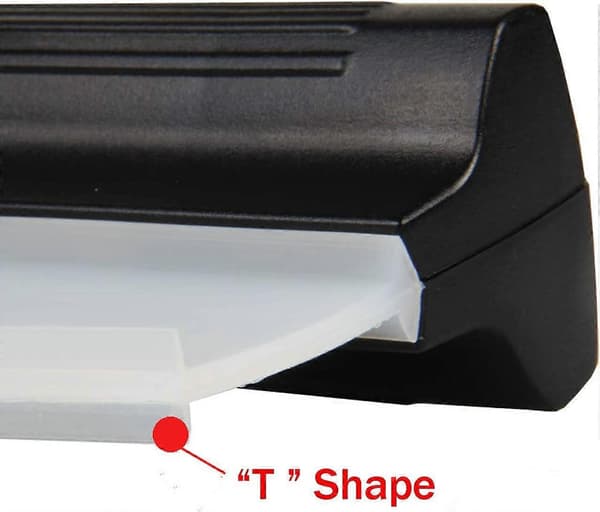 2-pak 25 cm rengøringsskraper med bløde silikoneblade