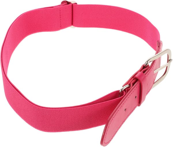 Ungdoms baseballbelte Elastisk PU Justerbart Softball Uniformbelte for Ungdom og Voksne Rosa