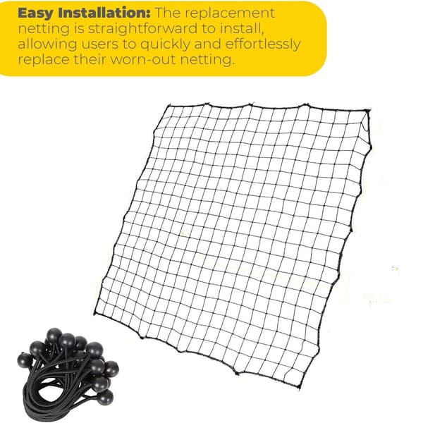 100*100 cm Erstatningsnet til fodboldrebounder Fodboldreboundernet Fodboldreboundernet Studs tilbage