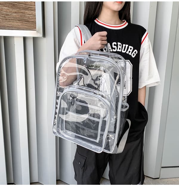 Clear Backpack Heavy Duty PVC Transparent Backpack