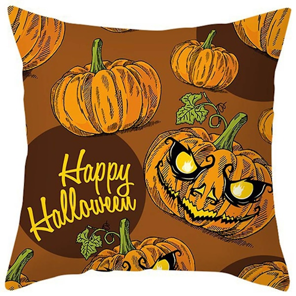 Halloween-tyynynpäälliset Juhlat Sisustus Kurpitsa Lepakko Haamu Tyynynpäällinen Maalaistalon Tyynynpäällinen Sisustus