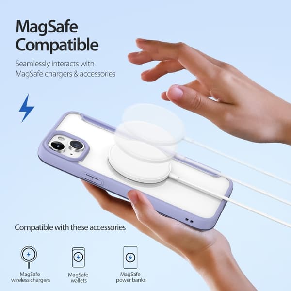 DUX DUCIS Compatible with iPhone 15 Case MagSafe Skin X Pro Purple 87 87