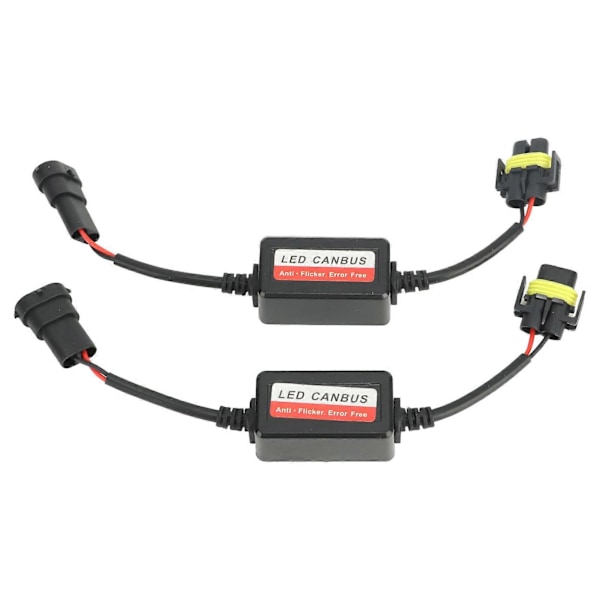 2 st H8 H9 H11 LED Canbus Decoder 12V Fel Fri Anti Flimmer Decoder för LED Strålkastare Dimljus LGL