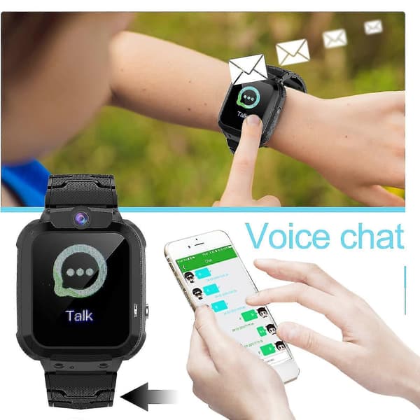 Smartklokke for barn, GPS Smart Watch for barn, vanntett