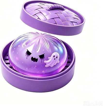 Glitter Dumpling Squishy Ghost Inside, Halloween Squishy med dampkoger, blødt fidgetlegetøj til voksne, gave Style 3