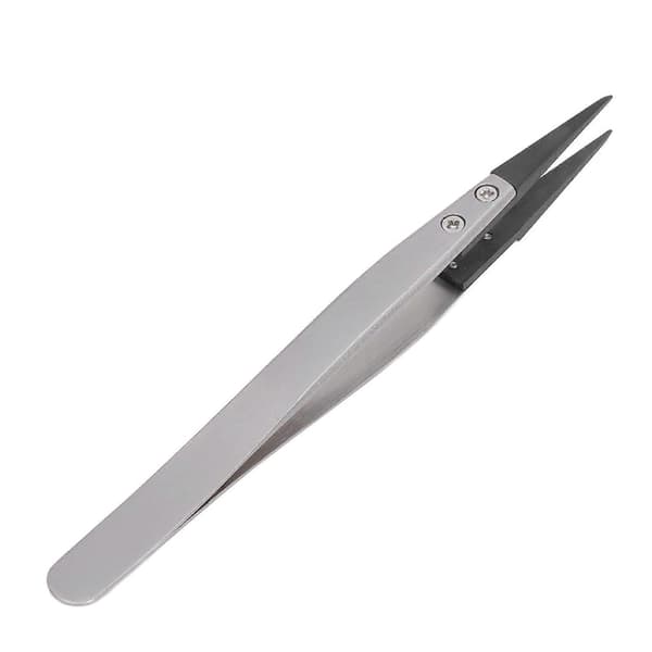 Antistatic Carbon Fiber Precision Tweezers for Semiconductor Microelectronics - Pointed Tip, High Hardness