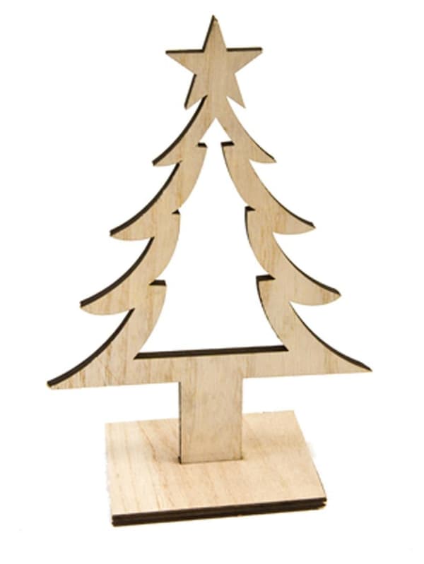 Dekoration Juletræ Træ 25 cm