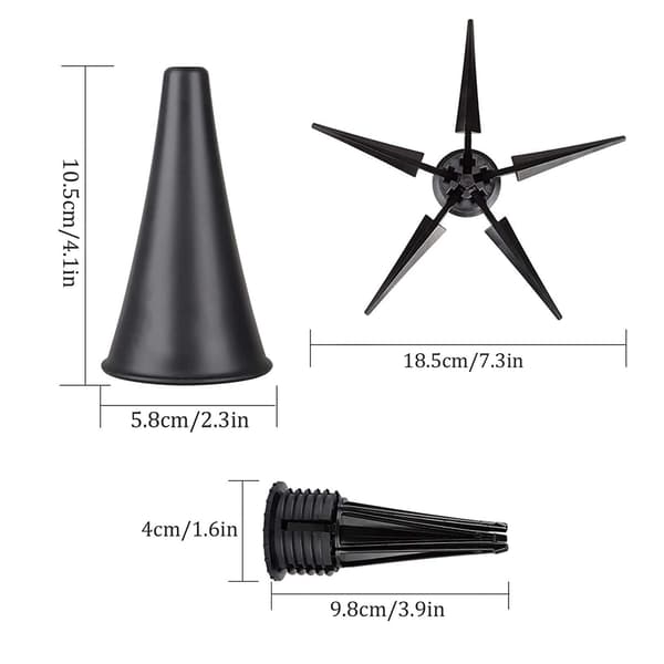 1 Clarinet Stand, Portable, Black Tube, Five-Legged, Foldable Base
