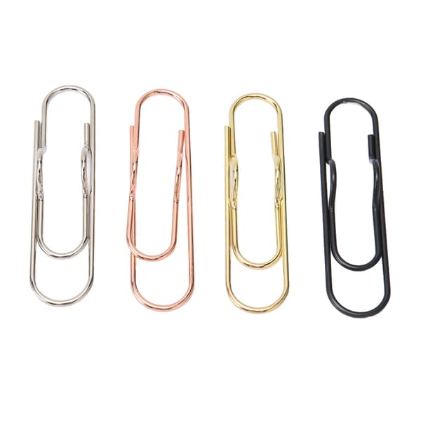 40 stk. Sorte Sølv Guld Rosafarvede Penformede Fancy Søde Planner Clips Sideindeks Bogmærkeklips