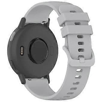 Compatible Silicone Strap for Garmin vivoactive 5, 20mm, Quick Release, Replacement Strap (Grey)