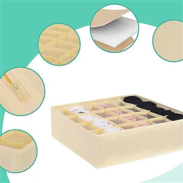 Simple Houseware Strumpor Låda Organizer för Byrå/Garderob/Sovrum, 3-pack