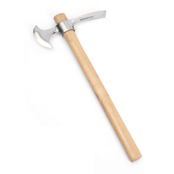 Stainless Steel Crossed Pickaxe with Wooden Handle Ergonomic Handle ...