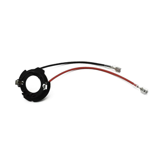 H7 LED-adapter til Mk5 Golf 5 Bildeler Baselygteholder med ledning 2 stk D119a (sort)