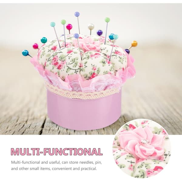 2-pack Tomato Shaped Pin Cushions, Compact Needle Holder for Sewing, Compatible with All Brands
