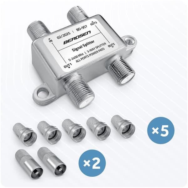 3-vägs passiv antenndelare, 5–2400 MHz