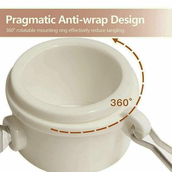 1-pack med 2 roterande monteringsringar för flaggstång med 2,5 cm diameter