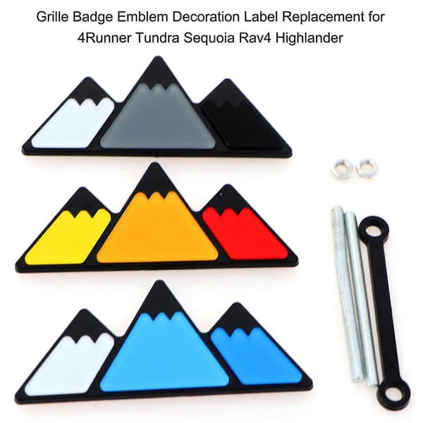 1 X Grill Badge, 1 X Bracket, 2 X Bolt, 2 X Screw