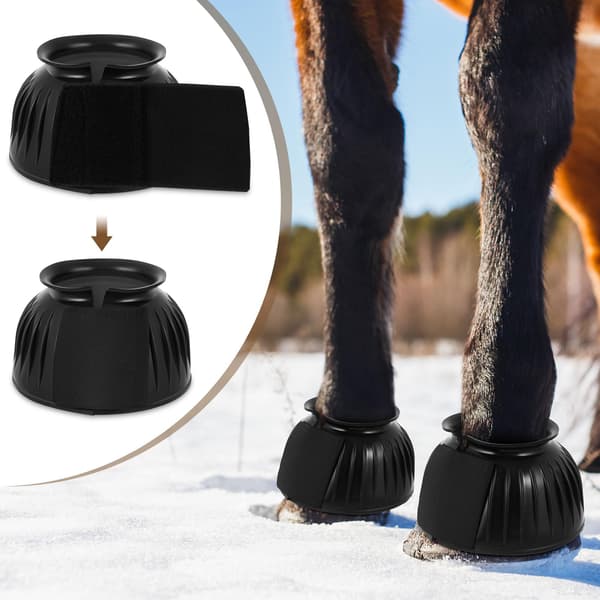 Bell Boots for Horses 1 Pair Available, Protects Against Hoof Trauma