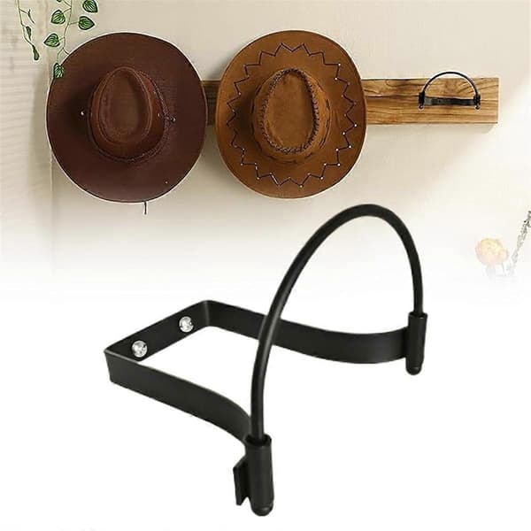 6 stk Cowboyhattstativ, Multifunksjonell Oppbevaring, Veggmonterte Hattkroker.