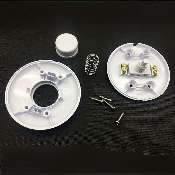 St Round Foot Switch White Foot Control Switch for Floor Lamp and Table Lamp
