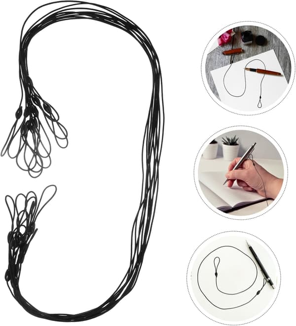 10-pack Pennor Anti-förlust Rep Stylus Snodd Elastiskt Rep