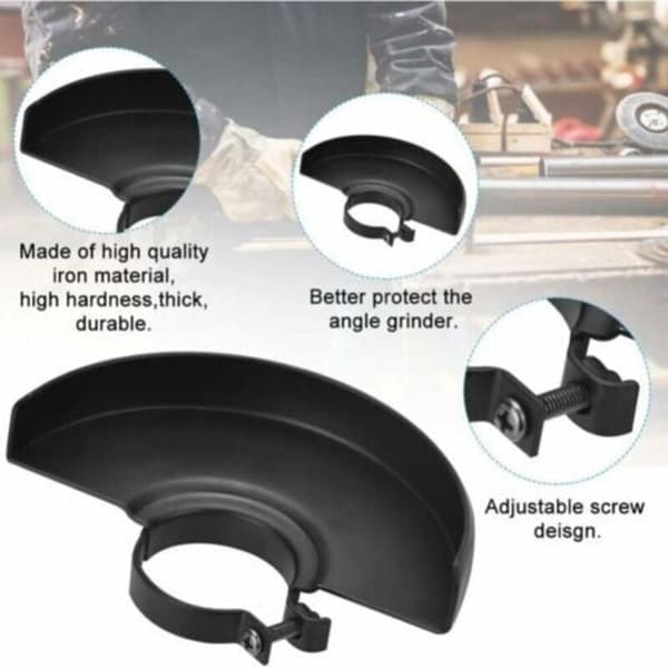 2 pcs Angle Grinder Guard Grinding Cover Black Angle Grinder Guard Angle Grinder Protection 125/115p Grinding Guard