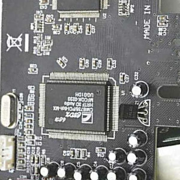 5.1 Internt lydkort for Windows 10 med lavprofilsfeste, 3D Stereo PCI-E, CMI8738-chip 32/6