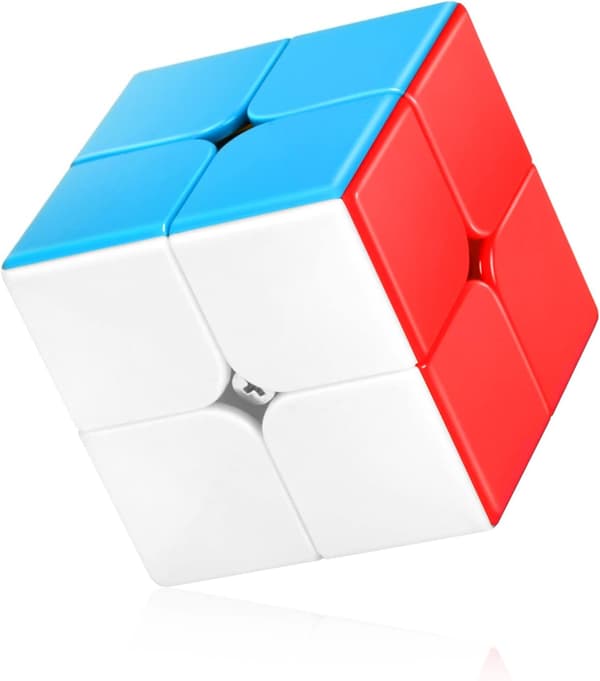 Hastighetskube 2x2 Stickerless, Profesjonell Puslespillkube, Hjernetrimleke