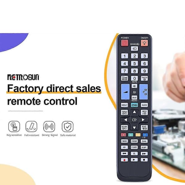 BN59-01015A Remote Control for Samsung TV Battery Powered Ergonomic Replacement Remote Control