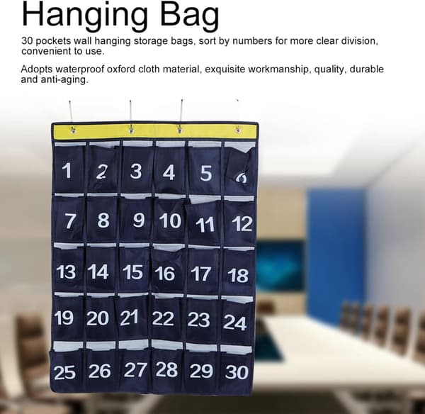 Hanging Closet Storage, Hanging Storage with 30 Pockets for Wall for Convenient Storage