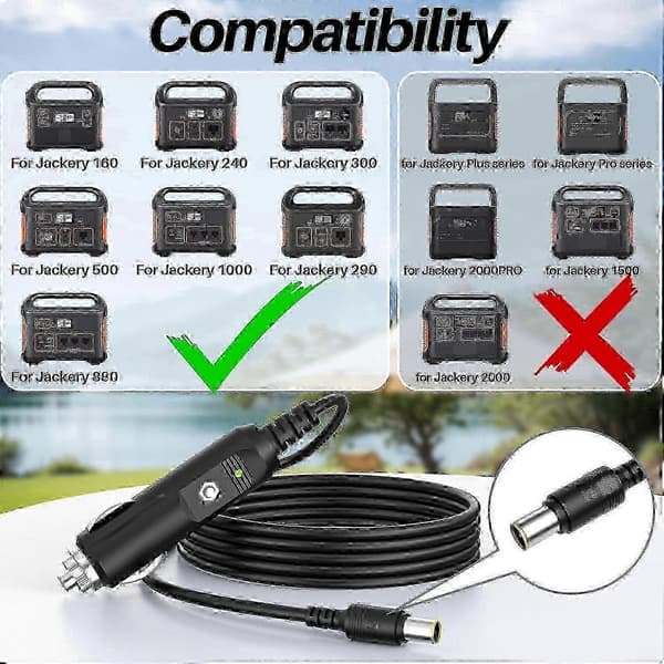 Lader for Jackery Bærbar Kraftstasjon Explorer 1000 300 500 880 550 290 240 160 E160 E240 E300 E500 E550 E880 E1000 Solar