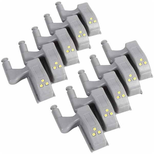 10 pcs LED Hinge Sensor Light for Cabinet Wardrobe Kitchen Night Light Closet Cabinet Night Light