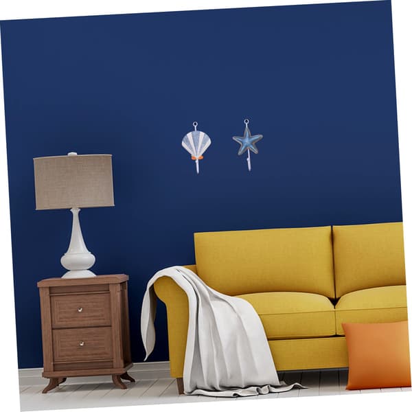 Mediterranean Style Hooks, Coat Hooks, Heavy Duty Hangers, Decorative Shells, Outerwear Hooks Mounted Hanger Home Hook