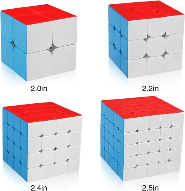 Speed Cube Set, MF2S 2x2 MF3S 3x3 MF4S 4x4 MF5S 5x5 klistremerkefri