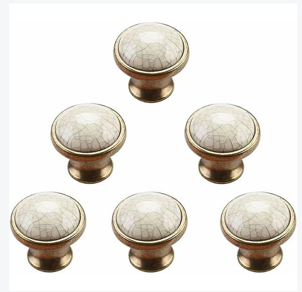 Knob Handle Cabinet Door Knobs 6 Pieces Porcelain Knob 36mm Knob