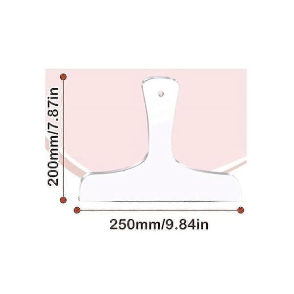 3 Pcs Wood Pattern Acrylic Templates - Charcuterie Board Handle/Cutting Board Angled Curved Drawing Template