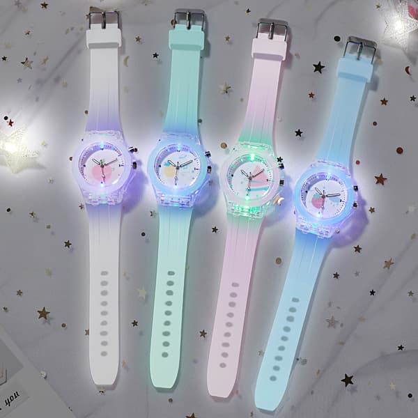 Luminous Kids Watch with Silicone Strap