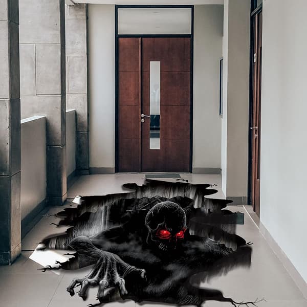 Halloween Wall Decor 3D Ghost Hands Floor Wall Ceiling Decals Pe