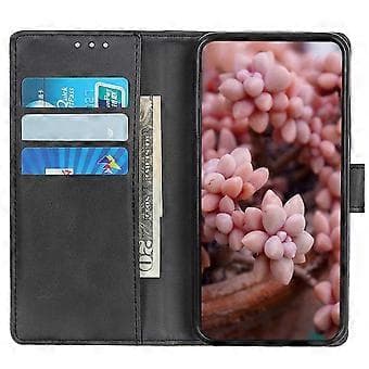 Phone Case with Wallet Function and Stand for OnePlus Nord CE3 5G in Cowhide-Imitation PU Leather (Style A)