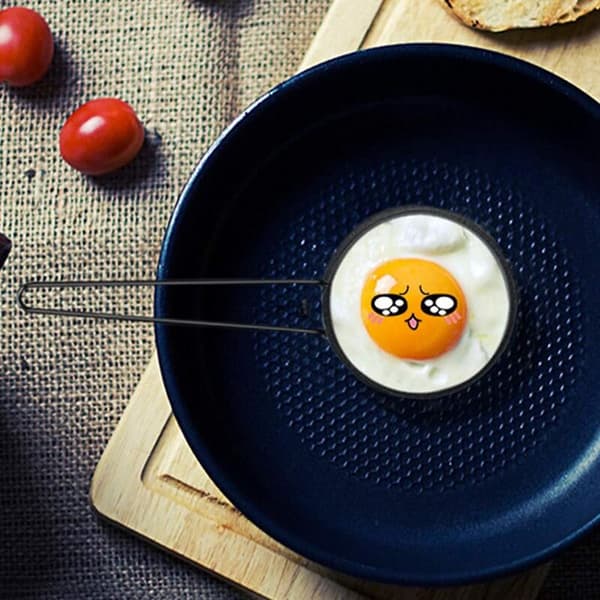 3 stk runde eggeringer pannekakeform, non-stick omelett eggering, hjemmekjøkken kokeverktøy, eggform